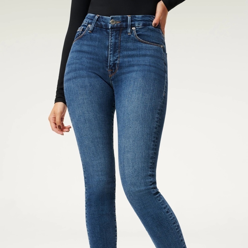 GOOD LEGS CROP RAW HEM JEAN SIZE 18